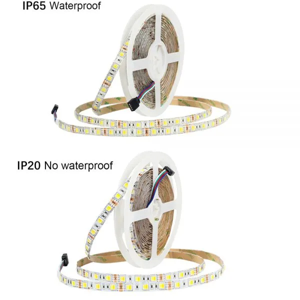 DC12V CCT LED Strip 5050 60LEDs/m,5M/lot IP20 / IP65 Color Temperature Adjustable 2 IN 1 White+Warm White CWW LED Strip photo-4
