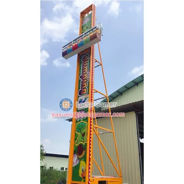 Zhongshan Amusement Park Equipment, 6 Seat Frog Jump, Drop Ride Hopper Fall Tower, Kiddie Rides, Earn Money photo-3