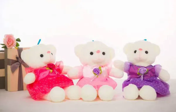 Stuffed Animal Dog Toy Purple Stuffed Animal Soft Plush Toys photo-3