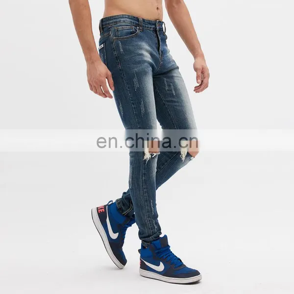 DiZNEW Plain Dyed Jeans Dark Blue Dark Jeans Factory Stylish photo-3