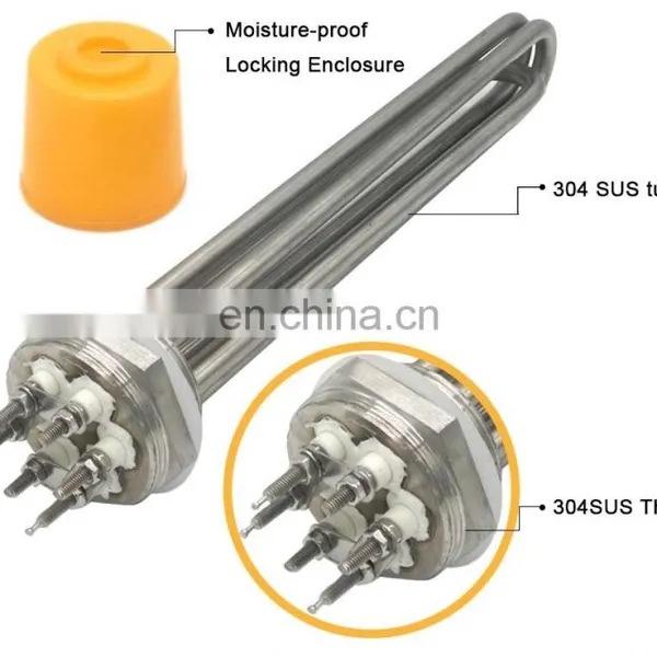 304 Stainless Steel Heating Pipe Hex Thread Aluminum Heating Pipe for Water Pipe Heating Cable photo-3