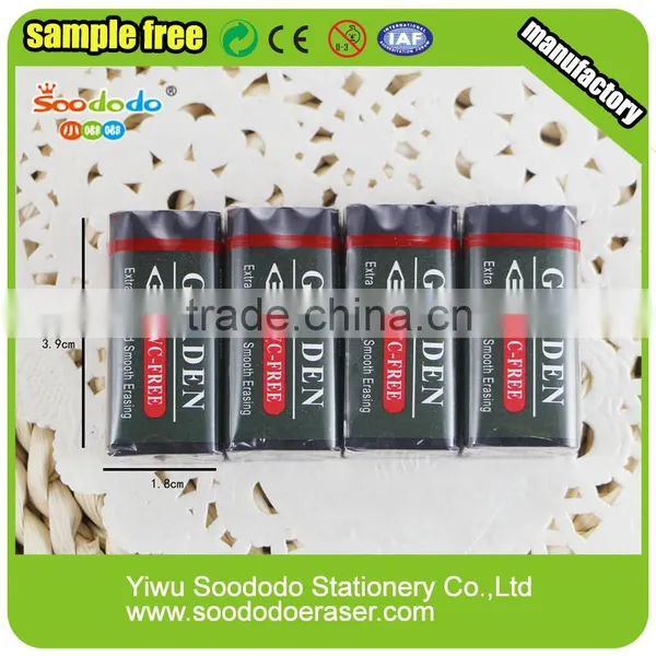 White Rubber Pencil Eraser / Soft School White Rubber Eraser photo-4