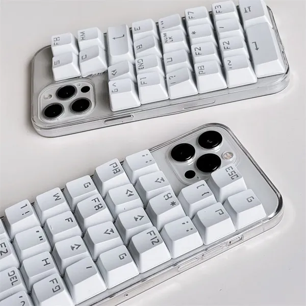 Spoof Creative Personality Keyboard Man For I Phone 11 Pro Max 12/13/14 Mobile Phone Case 7/8 Silicone Aesthetic Packaging Box photo-5