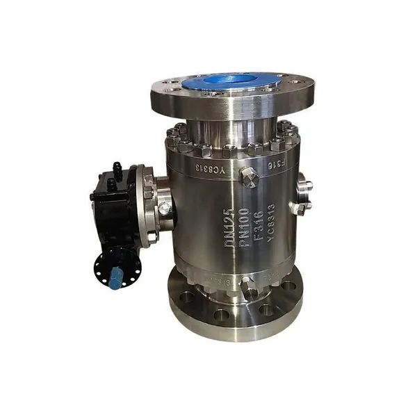 Hot Sale Inlet Industrial Carbon Steel Ball Valve Trunnion Mounted Ball Valve ANSI photo-4
