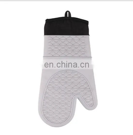 Cheap Price Heat Resistant Gloves With Double Silicone Oven Mitts for Kitchen photo-2