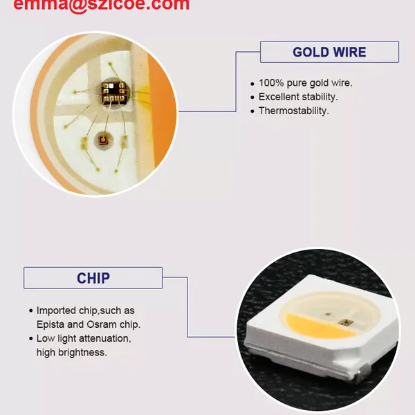 DC5V Sk6812 LC8812C RGBW 4 In1 SMD 5050 LED Addressable Rgbic Digital Rgbw Smart LEDs Chip photo-4