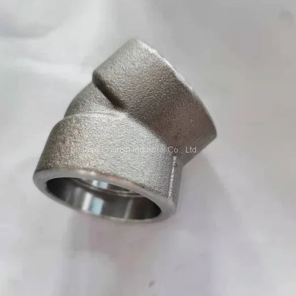 Forged Steel Pipe Fitting Socket Welding 45 Degree Elbow 3000LB ASME B16.11 photo-2