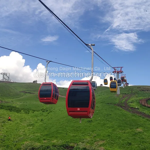 Dq Steel Overhead Cableway System for Commercial Outdoor Use in Scenic Urban Areas 100-500kg Capacity Multi-Station Gondola Lift