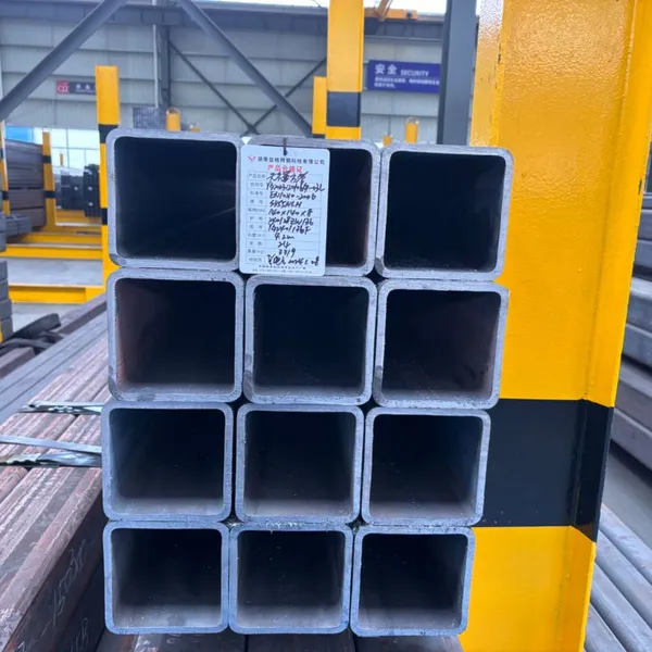 75x75mm Carbon Black Tube Galvanized Steel Square Pipe Ms Seamless Carbon Black Square Steel Pipe photo-3