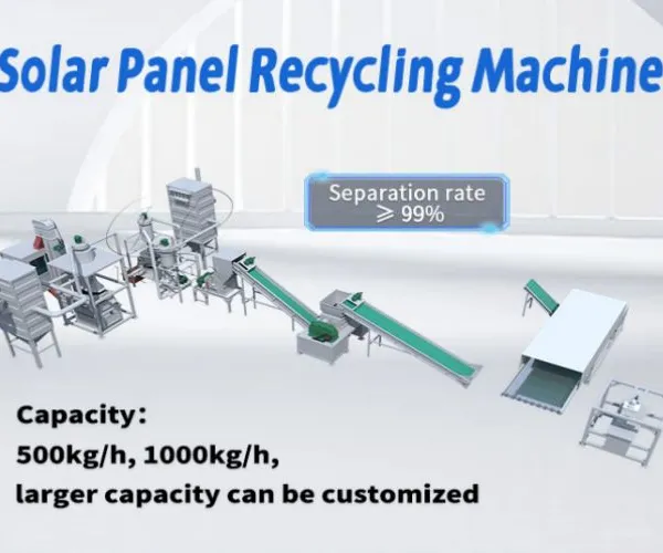Photovoltaic Solar Panels Frame Glass Recycling Production Machine photo-4