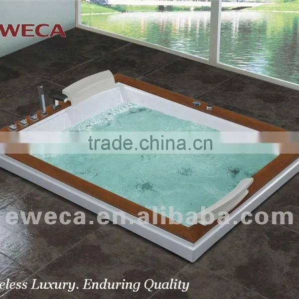 2 Person Square Whirlpool Jetted Massage Bathtub Quality Choice