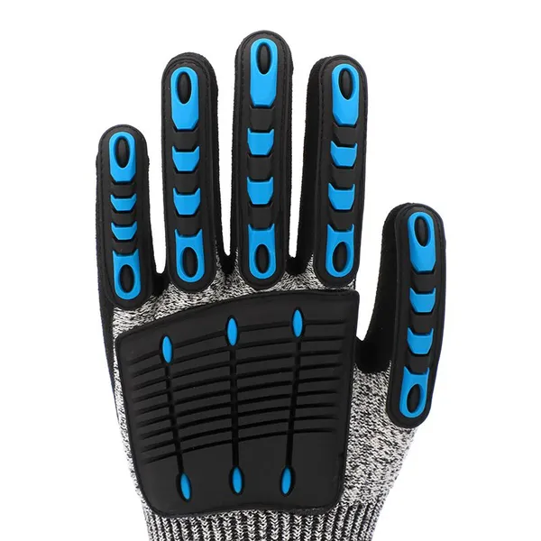 Snellsafety 13 Gauge HPPE Nitrite Sandy Cut Resistant Abrasion With TPR Impact Safety Glove photo-4