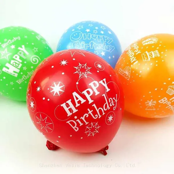 Bulk Age-Number Printed Balloons - 16th/50th Birthday Latex Balloons, Decorator-Ready Balloons photo-4