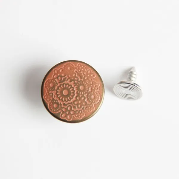 New Style High Quality Classic 17mm Accessories and Rivets Custom Logo Denim Metal Tack Jeans Button for Jeans