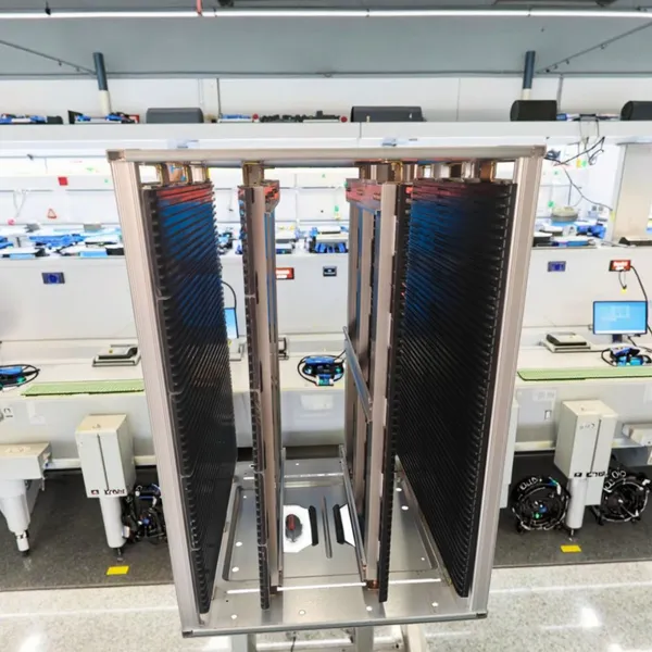 Customized 100-Slots ESD PCB Magazine Rack With Double Side Panel for Efficient Pcb Storage photo-2