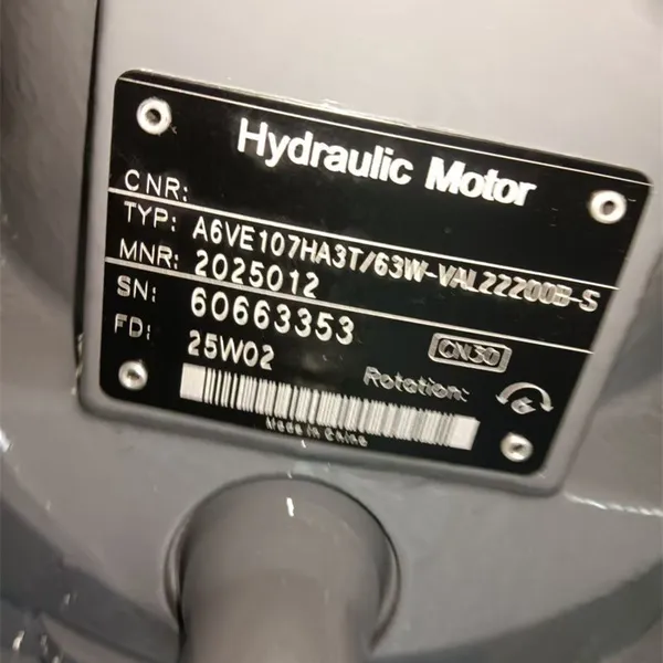 Hydraulic Piston Motor A6VE28/A6VE55/A6VE80/A6VE107/A6VE160/A6VE250 A6VE115HA3T30001A/71MWV0S2Z96Y0-0 Hydraulic Piston Pump photo-5