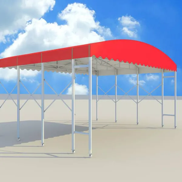 Warehouse Sunshade Canopy | Rain Canopy | Folding Rain Canopy | Manual Push-pull Telescopic Tent. Choose Shan Zheng Tent. photo-5