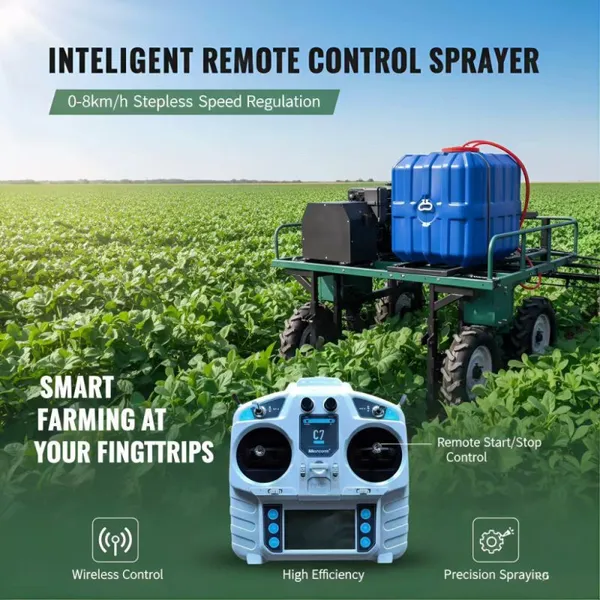 High Efficiency Agricultural Sprayer Vehicle Adjustable Wheelbase 840-1640mm All Terrain Sprayer for Farm