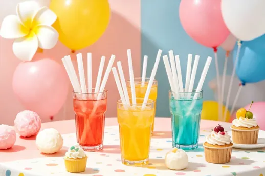 PLA19 Straws Single Packed Fine Tubes 8mm Diameter Standard Compliant