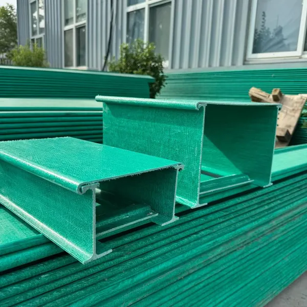 FRP 300x150mm Fireproof Cable Tray With Cover - 150mm Height Cable Raceway