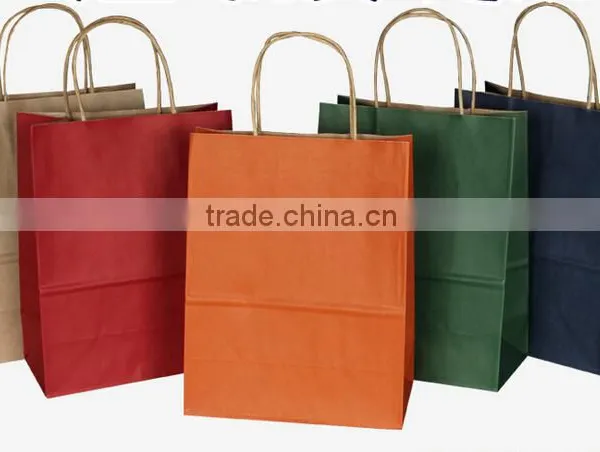 Luxury Custom Cheap Kraft Paper Gift Bag photo-2
