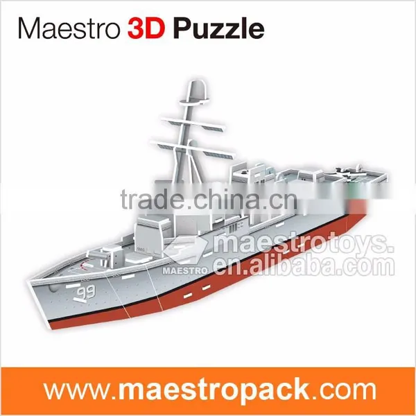 51PCS Military Model ARLEIGH BURKE-CLASS DESTROYER 3d Puzzle