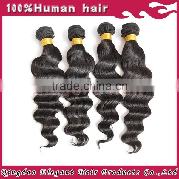 Human Hair Extension 7A Top Quality Wholesale Loose Wave Weft Indian Hair, no Tangling no Shedding photo-2