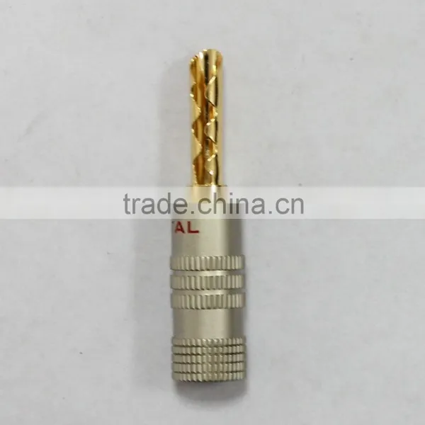 High Quality Gold Plated Speaker Connector Banana Plug photo-2