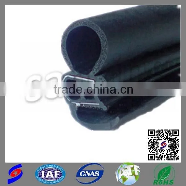 EPDM Car Window and Door Rubber Strip With Metal Insert