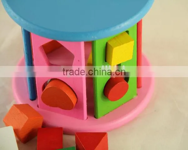 Intelligence Shape Wheel Wooden Block Toy photo-3