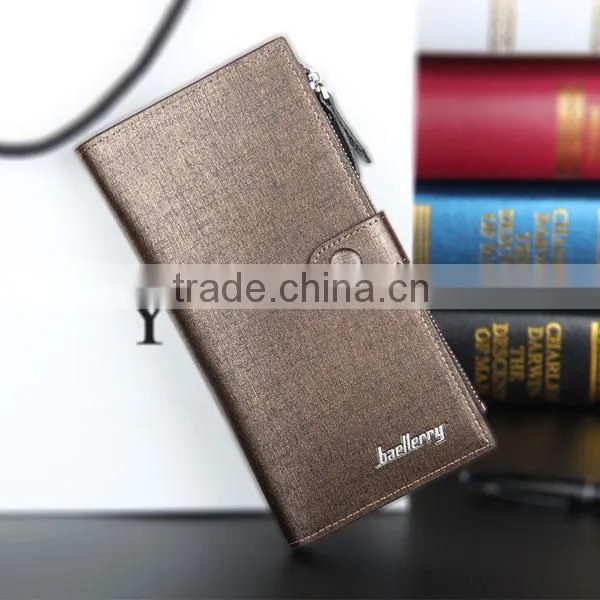 Quality Goods Baellerry Fine Leather Men Long Zip Wallet photo-4