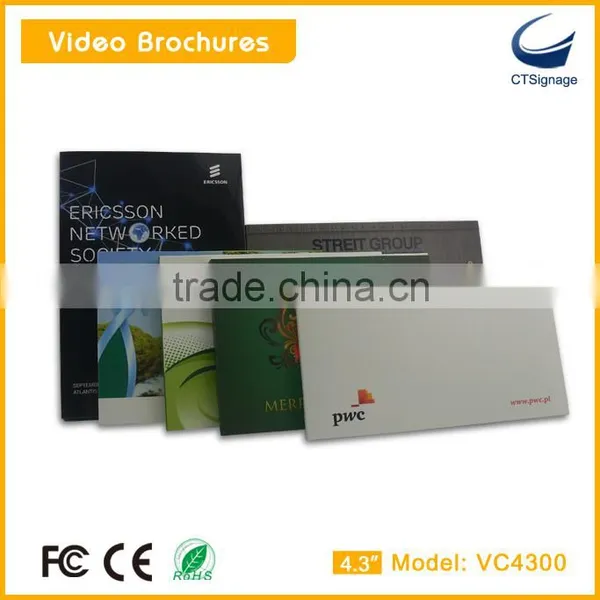 Hot Sale 4.3 Inch Lcd Screen Video Brochure Video Book Video Booklet for Advertising VC4300 photo-2
