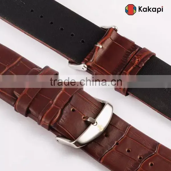 Kakapi One Buckle Leather Watch Band Wrist Strap With Watchband Converter For 38MM Apple Watch MT-3910 photo-5