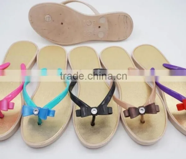 2016 New Sample Latest Fashion Lady Flip Flops PCU Slipper photo-5