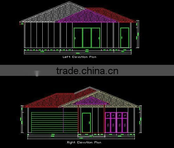 2016 Strong Cheap Foam Cement Prefabricated House With Garage photo-3