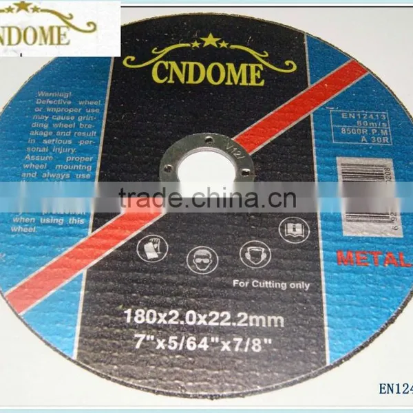180*2mm Dome Super Thin Cutting Disc High Quality