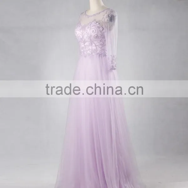 RSE714 Lilac Homecoming Dresses Rhinestone Long Evening Prom Dress photo-3