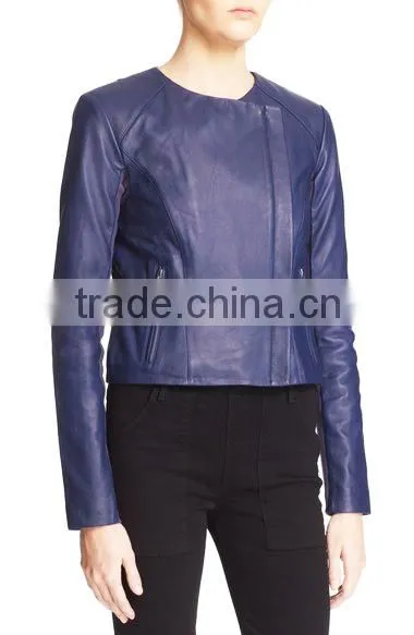 Fashioned Hot Look Women Fashion Leather Jacket photo-3