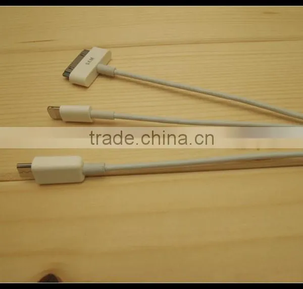 2016 New Design Super Speed 3 in 1 Micro USB Data Cable for Ip4&ip5 photo-3