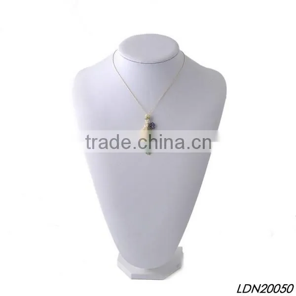 Vintage Feather Pendant Tassel Necklace photo-2