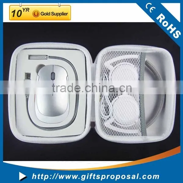 USB Computer Travel Kit Including Wireless Mouse Wired Headphones USB LED Light photo-2