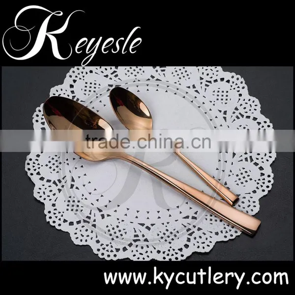 Cheap Flatware Gold,copper Cutelry,copper Plated Flatware Wholesale Quality Choice photo-5