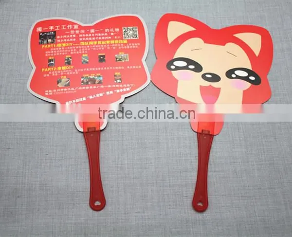 Fox Shape Plastic pp Kids Hand Fan Hand Fan Wedding Promotional Manual Hand Fan photo-2