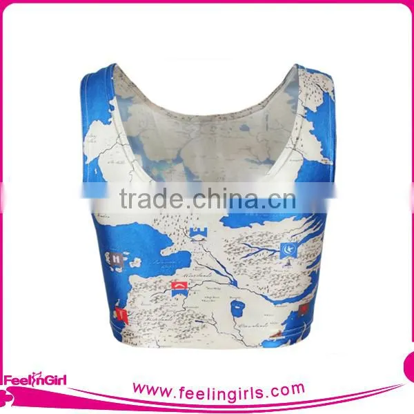 Wholesale Fancy Sleeveless Organic Cotton Tank Tops for Ladies Women photo-2