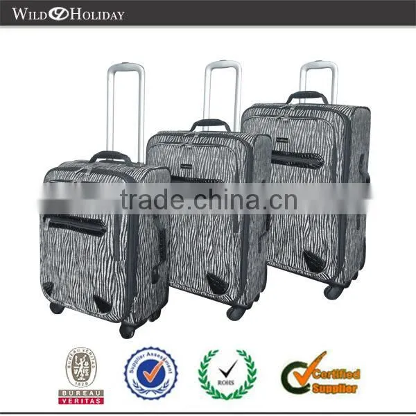 4 Spinners Wheels Weave Fabric 3 Pec Luggage