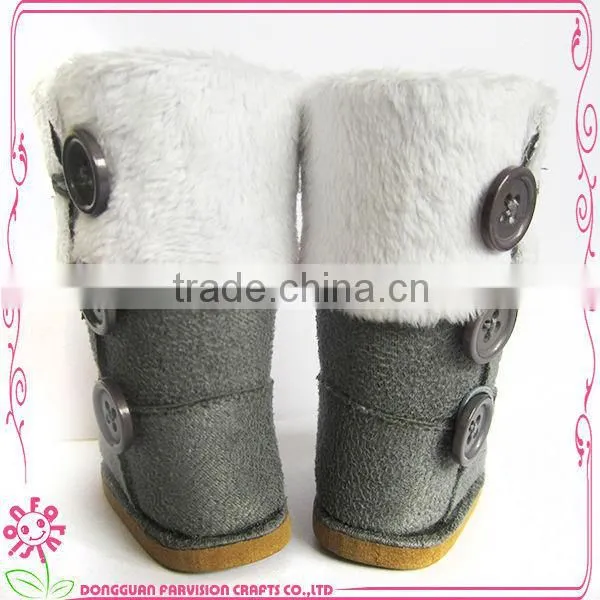 Warmly Doll Boot With Button Decorations photo-3