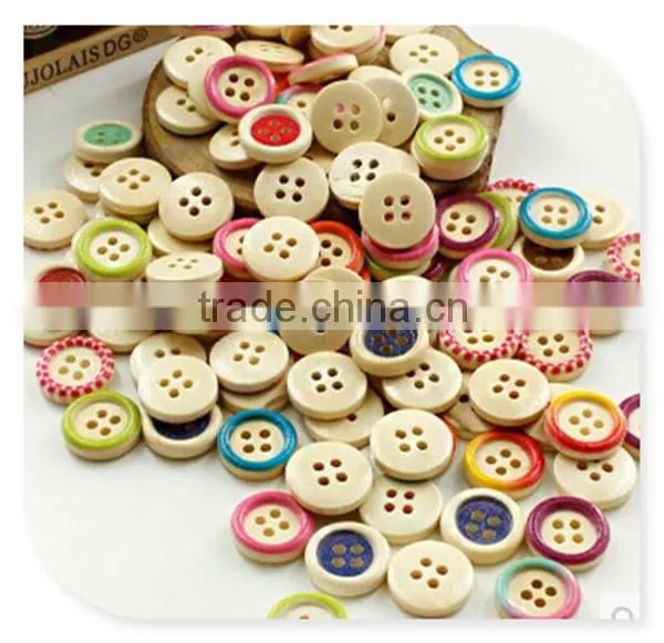 Natural Custom Wood Buttons