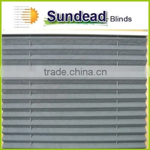 2015 Hot Sale High Quality Pleated Blinds /Polyester Fabric Pleated Blinds /plissee Blinds photo-4