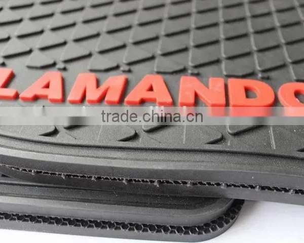 2016 Customized New Full Set Position 3D PVC Rubber Car Floor Mats For VW LAMANDO photo-3