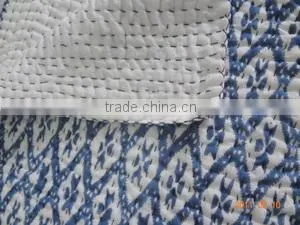 Kantha Quilt Vintage Kantha Quilts, Reversible Sari Quilt Throws, Handmade Kantha Quilts